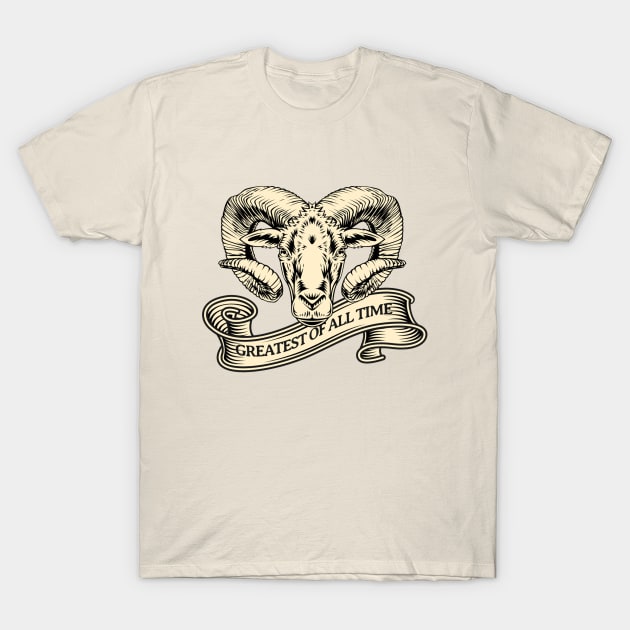 GOAT - Greatest of All Time T-Shirt by valentinahramov